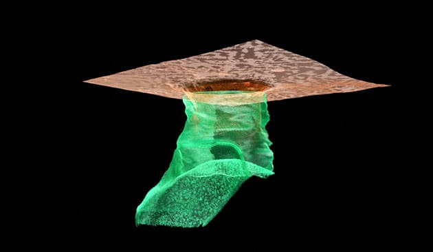 Grafische Umsetzung der rekonstruierten Radardaten (Illu.).Quelle/Copyright: Carrer et al. / Universita die Trento / Nature Astronomy 2024