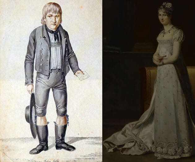 Kaspar Hauser und Stéphanie de Beauharnais, laut der Erbprinzentheorie Hausers Mutter. Copyright: Gemeinfrei
