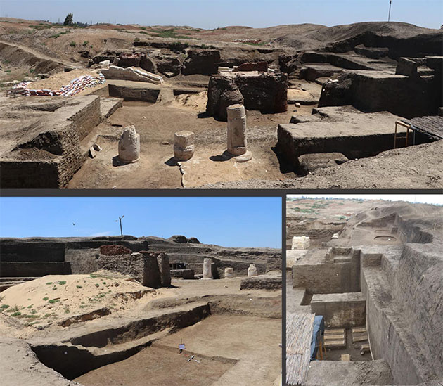 Blick auf die Ausgrabungen des astronomischen Observatoriums von Kafr El Sheikh. Quelle: Ministry of Tourism and Antiquities/Facebook