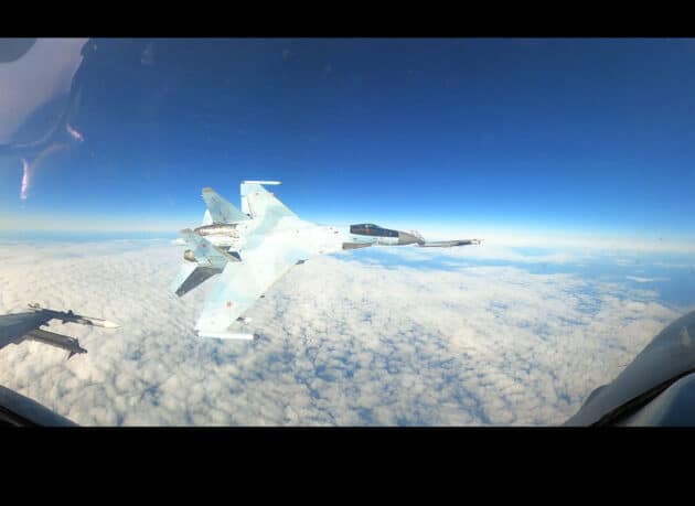 Standbild aus einem der jüngst von NORAD veröffentlichten Cockpit-Videos. Copyright/Quelle: NORAD via X