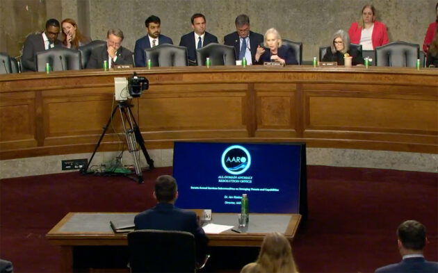 AARO-direktor Jon Kosloski bei der Senatsanhörung am 19. November 2024.Copyright: armed-services.senate.gov