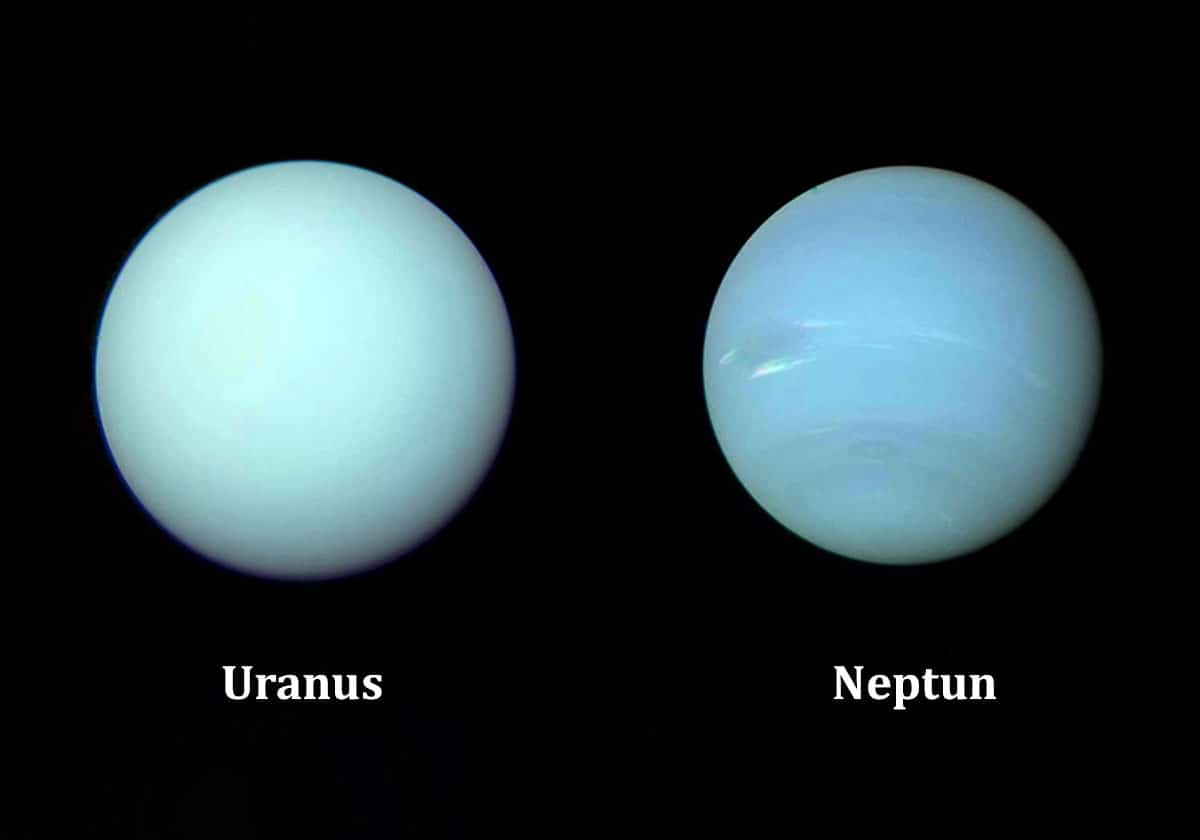 Die Planeten Neptun und Uranus.Copyright: NASA