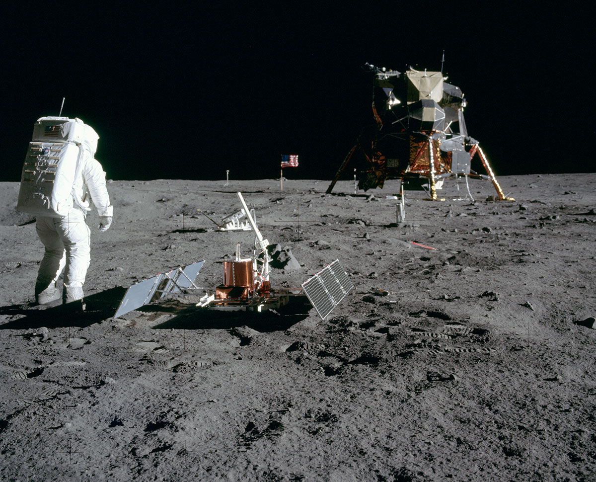 Symbolbild: Am 20. Juli 1969 landeten erstmals Menschen auf dem Mond. Hier NASA-Astronaut Buzz Aldrin, fotografiert von Neil Armstrong, in der Nähe des Apollo-Landemoduls "Eagle"Copyright: NASA