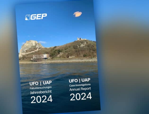 Titel „Jahresbericht 2024 der Gesellschaft zur Erforschung des UFO-Phänomens (GEP)“ Copyright/Quelle: GEP e.V. / ufo-forschung.de