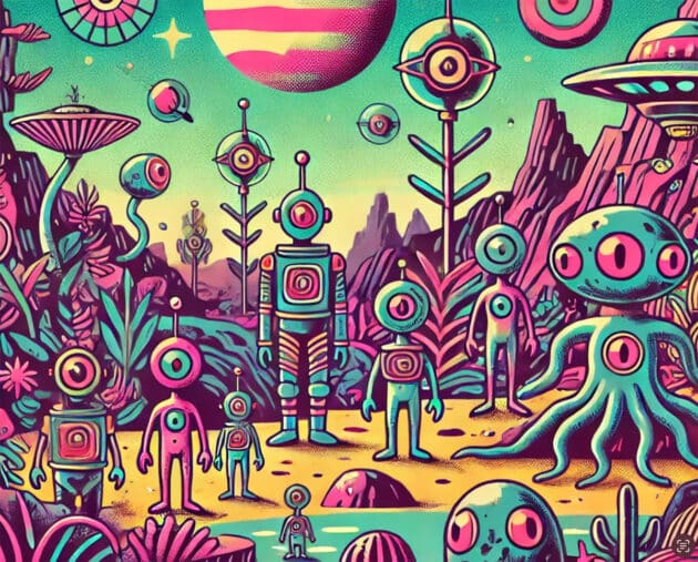 Symbolbild: Alien Life Forms (Illu.). Copyright: grewi.de (mit KI erstellt)