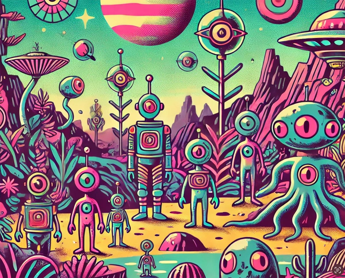 Symbolbild: Alien Life Forms (Illu.).Copyright: grewi.de (mit KI erstellt)