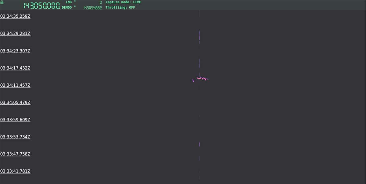 Still Image of the Passive Radar Detection.(Click on the center of the image to view an enlarged version.) Source/Copyright: GEP, ufo-forschung.de