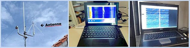 Die Passivradarstationen von J. Garcia (l.) und der GEP in Lüdenscheid.Quelle/Copyright GEO, ufo-forschung.de