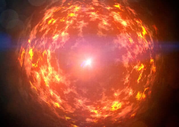 Grafische Darstellung einer Supernova (Illu.). Copyright: NASA