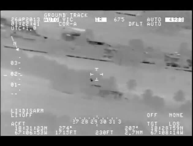 Standbild aus dem Aguadilla-UFO-Video. Copyright: US Homeland Security / AARO.mil