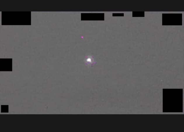 Standbild aus dem von der US-UFO-Untersuchungsbehörde AARO veröffentlichten Video („Middle East 2023“) Copyright: aaro.mil / US. Gov