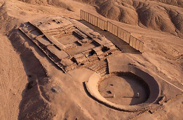 Peñico aus der Luft. Copyright: Ministerio de Cultura Peru