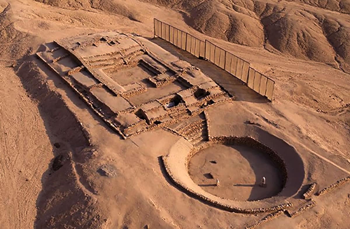 Peñico aus der Luft.Copyright: Ministerio de Cultura Peru