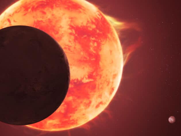 Künstlerische Darstellung des TRAPPIST-1-Systems (Illu.). Copyright: NASA, ESA, CSA, J. Olmsted (STScI)