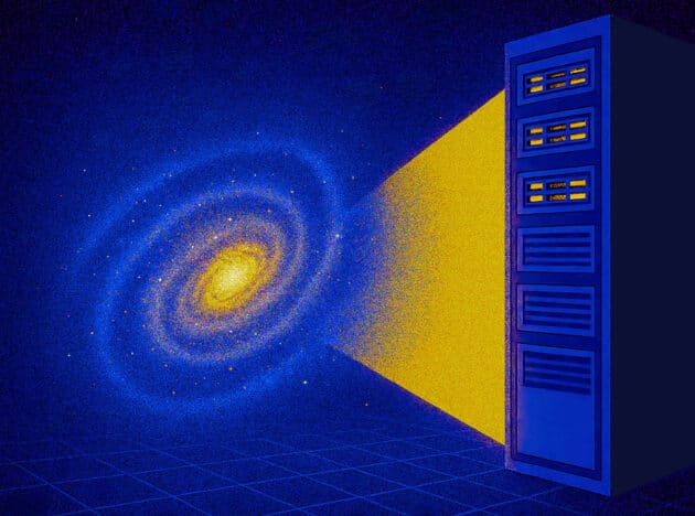 Symbolbild: „Komplexe Rechenmethoden könnten kosmische Rätsel lösen.“ Copyright/Quelle: Gabriel Fitzpatrick für FQxI, FQxI (2025)