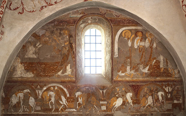 Das Wandgemälde in der Skibet Kirke, DänemarkCopyright/Quelle: Tobias Daniel Wabbel