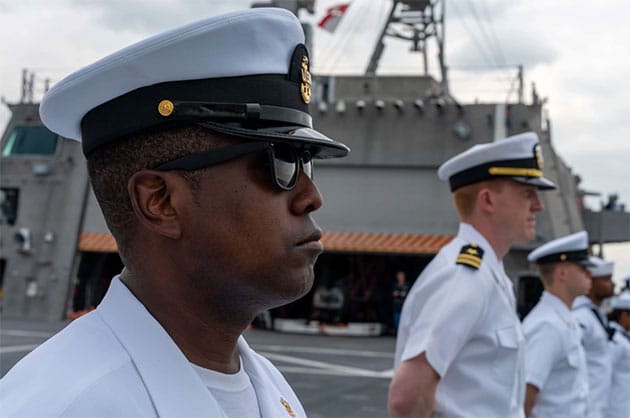 Aelxandro Wiggins bei Dienst auf der "USS Jackson".Copyright/Quelle: US Navy