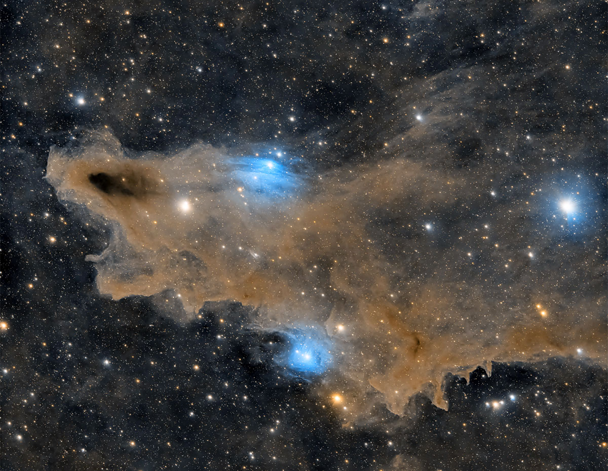 Kosmischer Staub im Haifisch-Nebel im Sternbild Cepheus.Copyright/Quelle: Chuck Ayoub (via WikimediaCommons) CC0