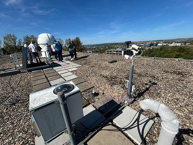 SkyCAM-5 on the roof of a university building at the Hubland Campus, University of Würzburg.Credit: A. Müller for grenzwissenschaft-aktuell.de