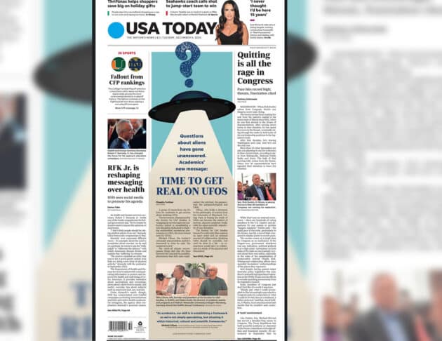 „USAToday“-Titelblatt vom 9. Dezember 2025.