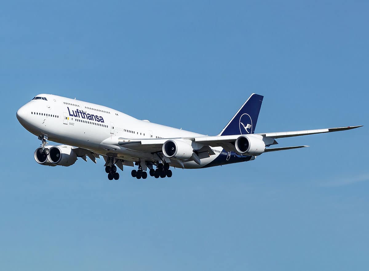 Symbolbild: Eine Boeing 747-8 der Deutschen Lufthansa.Quelle: TJDarmstadt (via WikimediaCommons) / CC BY-SA 2.0
