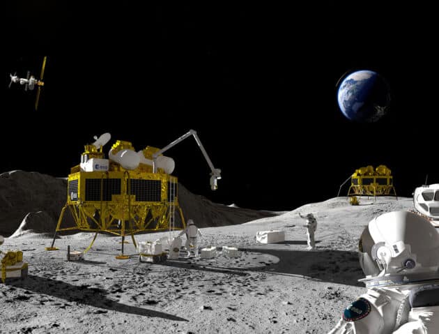 Computrsimulation der für die 2030-er Jahre anvisierte ESA-Mission „Arginaut“ (Illu.) Copyright: ESA