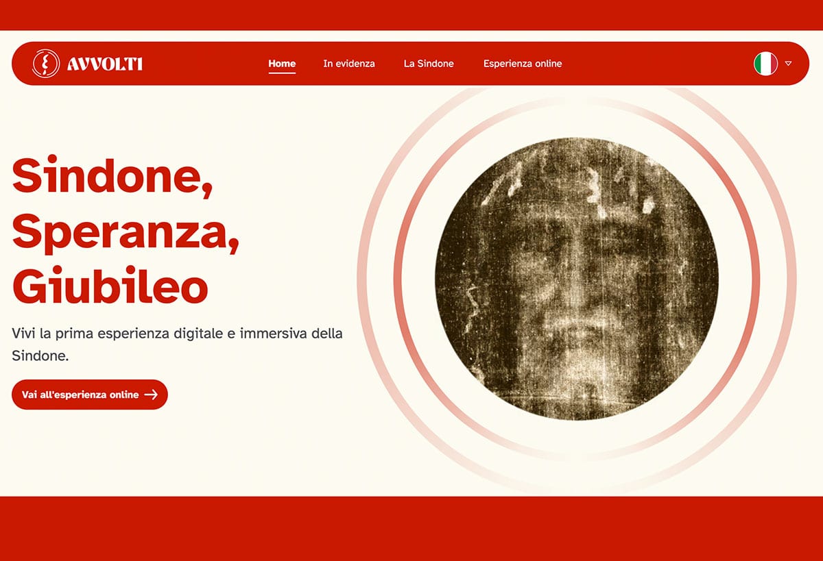 Startseite des neuen Protals Avvolti zum Turiner GrabtuchCopyright: www.avvolti.org