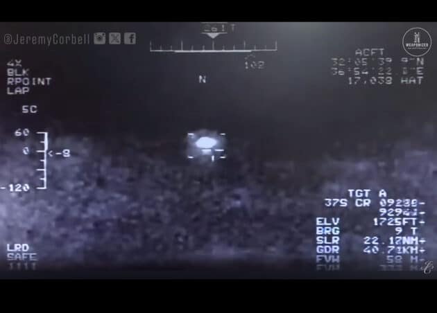 Standbild aus dem „Syria UAP 2021“-Video. Copyright/Quelle: US Mil. / Weaponized Podcast