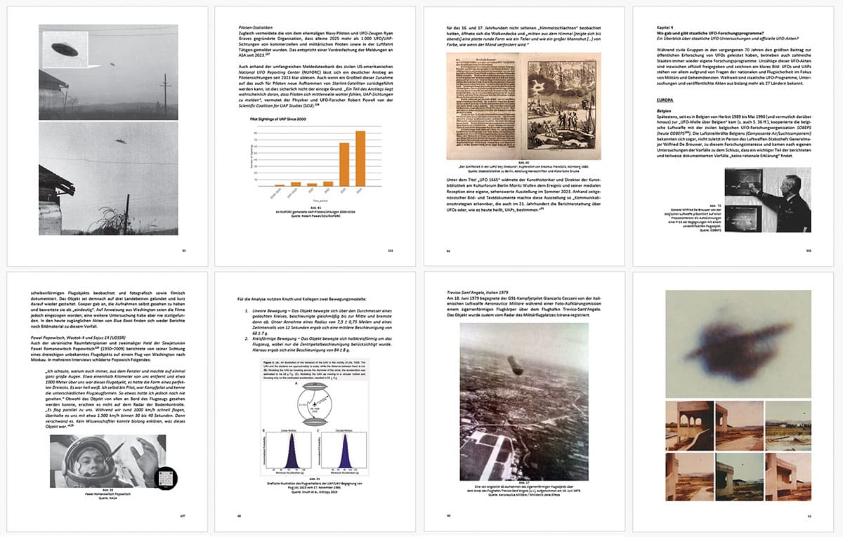 Beispielseiten aus "UFO – Ein Sachbuch" von Andreas Müller.Copyright: A. Müller, GreWi.de