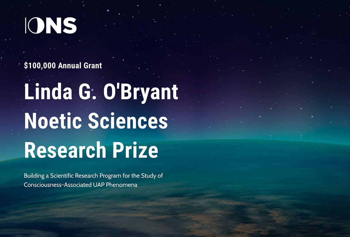 Screenshot der Ausschreibung des „Linda G. O’Bryant Noetic Sciences Research Prize 2026“.Quelle: IONS